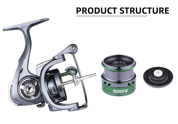 Planet Gates HJ series 7BB Stainless steel bearing 6.2:1 Fishing Reel  Drag System 17lbs Max Power Spinning Wheel Fishing Coil