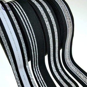Planet Gates HL 40MM 1 Meter/4 Meters  Hot Stamping Nylon Elastic Bands DIY Webbing Apparel Bags Leggings Sewing Accessories
