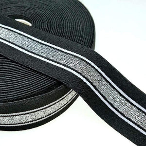 Planet Gates HL 40MM 1 Meter/4 Meters  Hot Stamping Nylon Elastic Bands DIY Webbing Apparel Bags Leggings Sewing Accessories