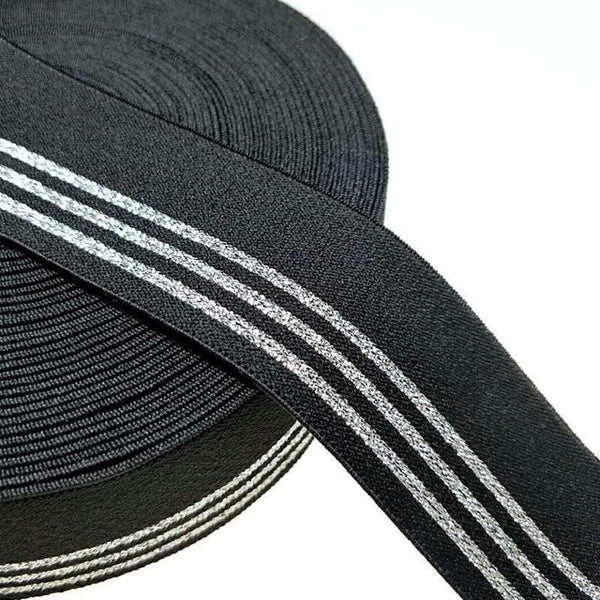 Planet Gates HL 40MM 1 Meter/4 Meters  Hot Stamping Nylon Elastic Bands DIY Webbing Apparel Bags Leggings Sewing Accessories