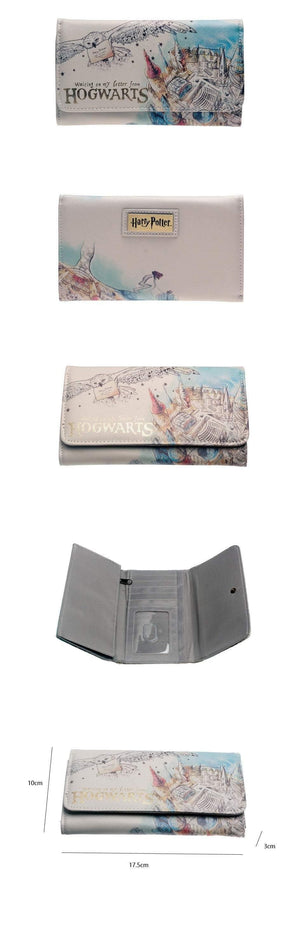 Planet Gates HOGWARTS WATERCOLOR WALLET WOMEN PURSE DFT-6028