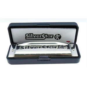 Planet Gates Hohner Harmonica Silver Star 10 Holes Gaita Diatonic key C Blues Jazz band mouth organ Instrumentos musicais harp