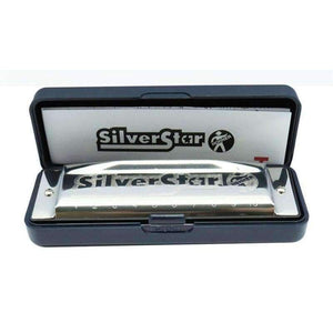 Planet Gates Hohner Harmonica Silver Star 10 Holes Gaita Diatonic key C Blues Jazz band mouth organ Instrumentos musicais harp