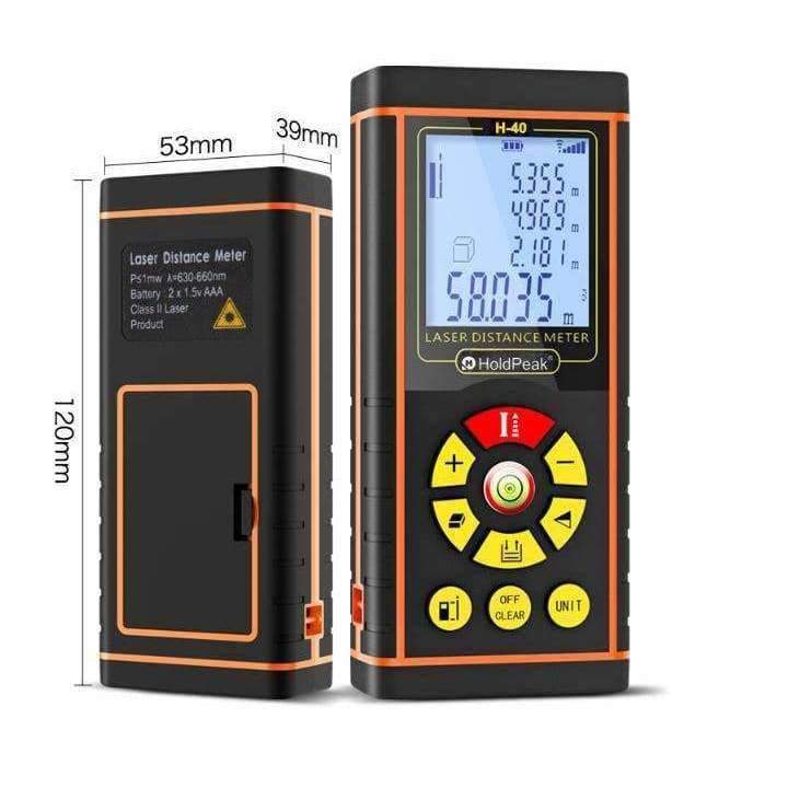 Planet Gates HoldPeak Rangefinder Roulette HP-40 40M Laser Distance Meter Digital Electronci Ruler Range finder Area Volume Tester