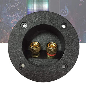 Home Car Terminal Block Accessories Cup Connector Binding Post Recessed Connector Speaker Junction Case DIY Round Plate Audio