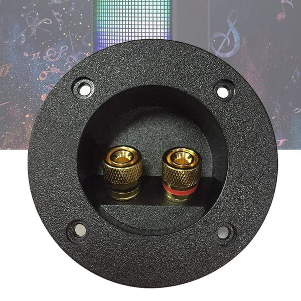 Home Car Terminal Block Accessories Cup Connector Binding Post Recessed Connector Speaker Junction Case DIY Round Plate Audio