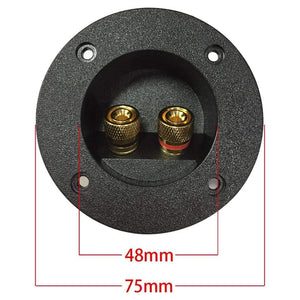 Home Car Terminal Block Accessories Cup Connector Binding Post Recessed Connector Speaker Junction Case DIY Round Plate Audio