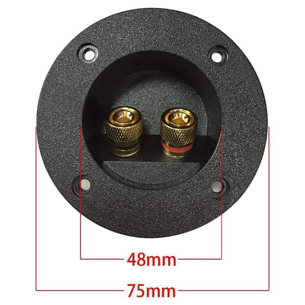 Home Car Terminal Block Accessories Cup Connector Binding Post Recessed Connector Speaker Junction Case DIY Round Plate Audio