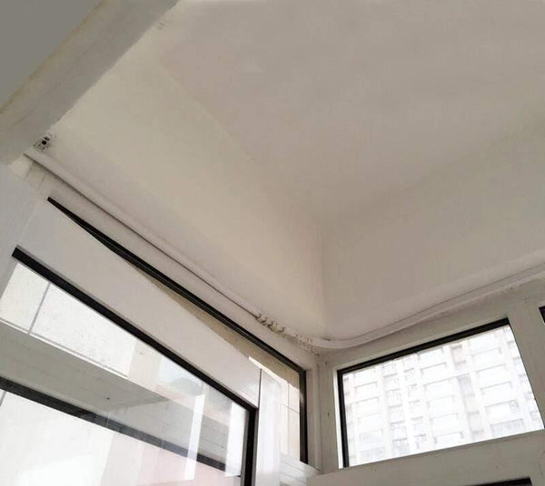 Home decoration nano silent curtain track soft curved rail balcony bay window double track curved track bead curtain track