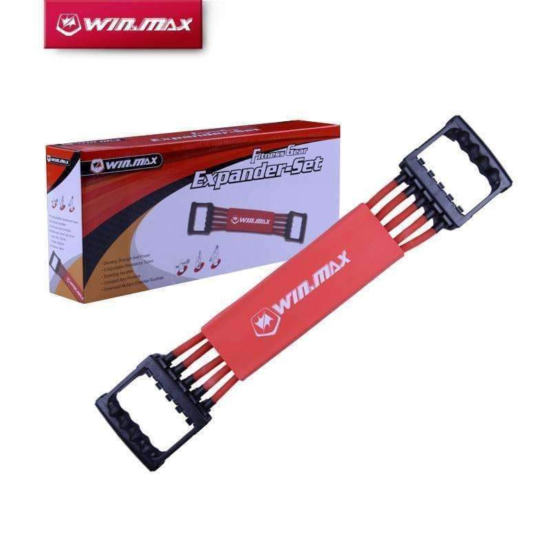 Planet Gates Home Gym Fitness Equipment 5 Removable Latex Tube Multi-function Chest  Expander Hand Gripper Exercise Resistance Bands