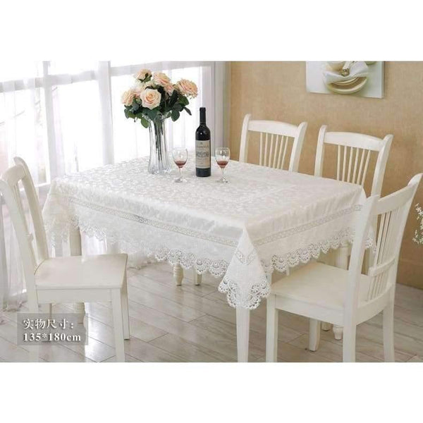 Planet Gates Home Textiles Hot Sale Elegant Lace Tablecloths Peacock Jacquard Wedding Table Linen Cloth Covers Decoration Towels