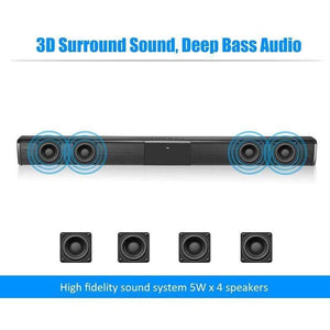 Planet Gates Home Theater HIFI Portable Wireless Bluetooth Speakers Column Stereo Bass Sound Bar FM Radio USB Subwoofer For Computer TV Phone