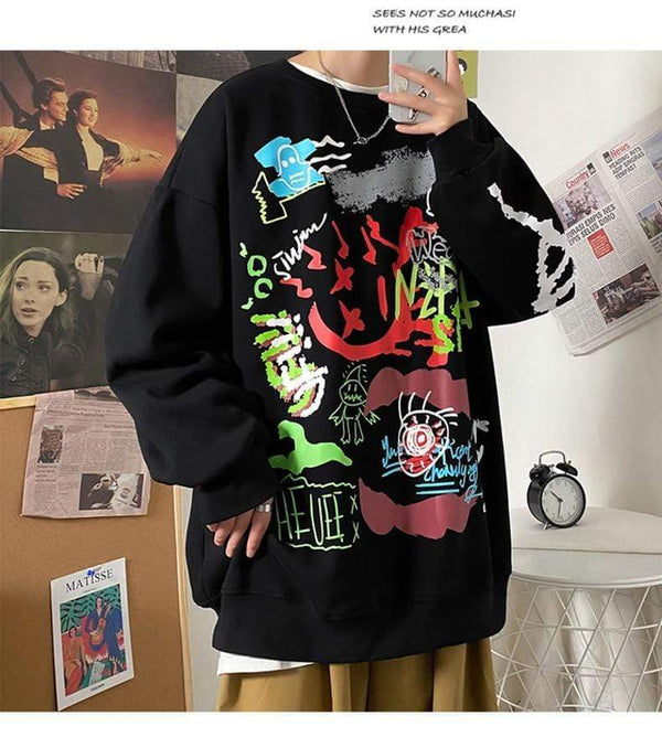Planet Gates Hoodie Sweatshirt Mens Hip Hop Pullover Hoodies Streetwear Casual Fashion Clothes Colorblock Hoodie Cotton