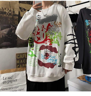 Planet Gates Hoodie Sweatshirt Mens Hip Hop Pullover Hoodies Streetwear Casual Fashion Clothes Colorblock Hoodie Cotton