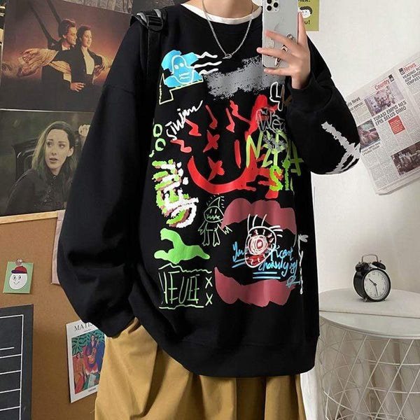 Planet Gates Hoodie Sweatshirt Mens Hip Hop Pullover Hoodies Streetwear Casual Fashion Clothes Colorblock Hoodie Cotton