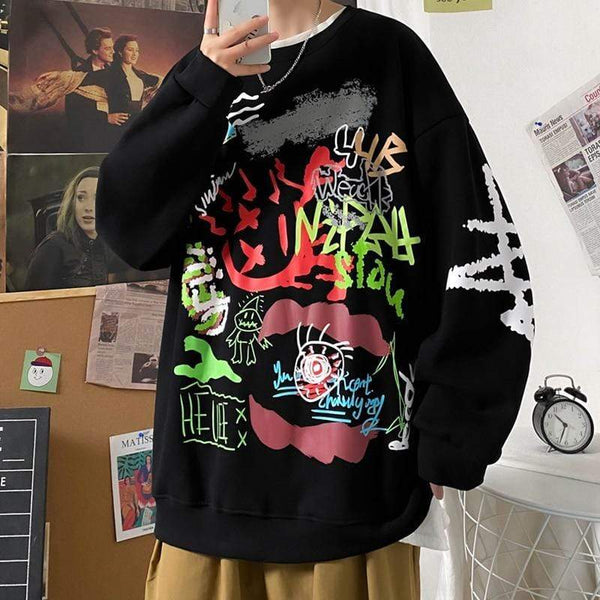 Planet Gates Hoodie Sweatshirt Mens Hip Hop Pullover Hoodies Streetwear Casual Fashion Clothes Colorblock Hoodie Cotton
