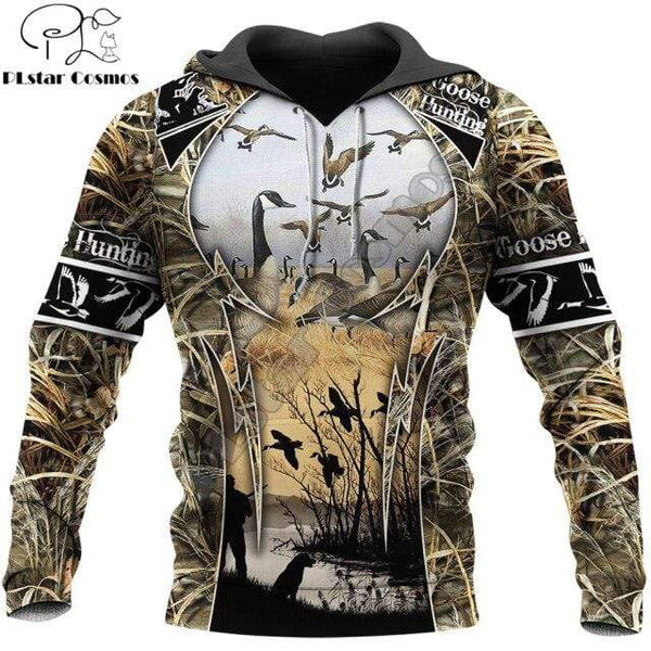 Planet Gates Hoodies / M Goose Hunting 3D All Over Printed Men Hoodie Unisex Deluxe Sweatshirt Zip Pullover Casual Jacket Tracksuit KJ358
