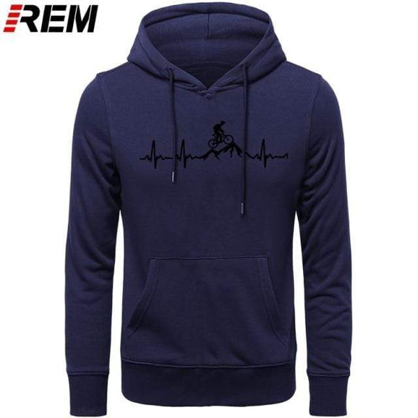 Planet Gates Hoodies Mountain Bike Heartbeat Funny MTB Dirt Bike Plus Custom LONG Sleeve Men's Fashion Family Cotton Hoodies, Sweatshirts