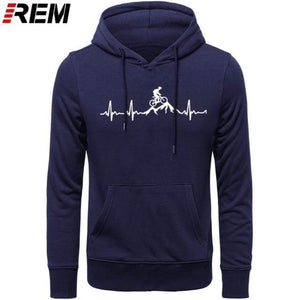 Planet Gates Hoodies Mountain Bike Heartbeat Funny MTB Dirt Bike Plus Custom LONG Sleeve Men's Fashion Family Cotton Hoodies, Sweatshirts