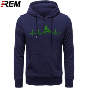 Planet Gates Hoodies Mountain Bike Heartbeat Funny MTB Dirt Bike Plus Custom LONG Sleeve Men's Fashion Family Cotton Hoodies, Sweatshirts