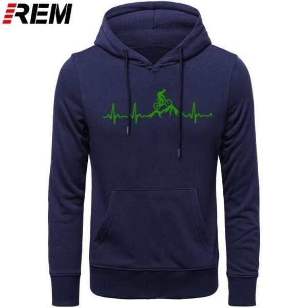 Planet Gates Hoodies Mountain Bike Heartbeat Funny MTB Dirt Bike Plus Custom LONG Sleeve Men's Fashion Family Cotton Hoodies, Sweatshirts