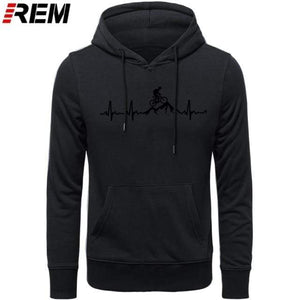 Planet Gates Hoodies Mountain Bike Heartbeat Funny MTB Dirt Bike Plus Custom LONG Sleeve Men's Fashion Family Cotton Hoodies, Sweatshirts