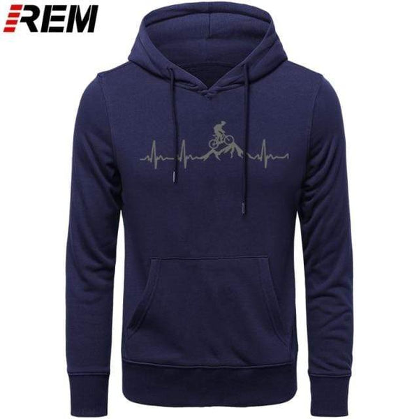 Planet Gates Hoodies Mountain Bike Heartbeat Funny MTB Dirt Bike Plus Custom LONG Sleeve Men's Fashion Family Cotton Hoodies, Sweatshirts