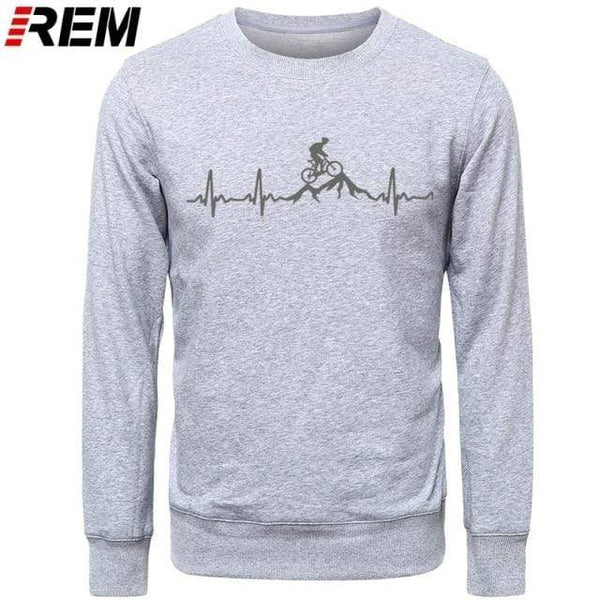 Planet Gates Hoodies Mountain Bike Heartbeat Funny MTB Dirt Bike Plus Custom LONG Sleeve Men's Fashion Family Cotton Hoodies, Sweatshirts