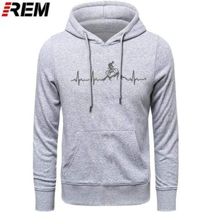 Planet Gates Hoodies Mountain Bike Heartbeat Funny MTB Dirt Bike Plus Custom LONG Sleeve Men's Fashion Family Cotton Hoodies, Sweatshirts