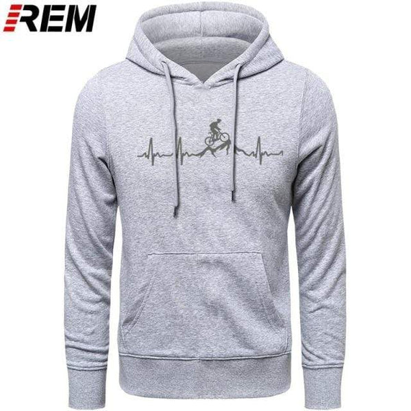 Planet Gates Hoodies Mountain Bike Heartbeat Funny MTB Dirt Bike Plus Custom LONG Sleeve Men's Fashion Family Cotton Hoodies, Sweatshirts