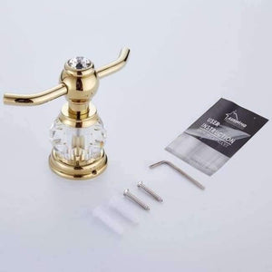 Planet Gates HOOK Brass Crystal Bathroom Accessories Set Polish Finish Gold Bathroom Hardware Set Europe Antique Bathroom Products ST1