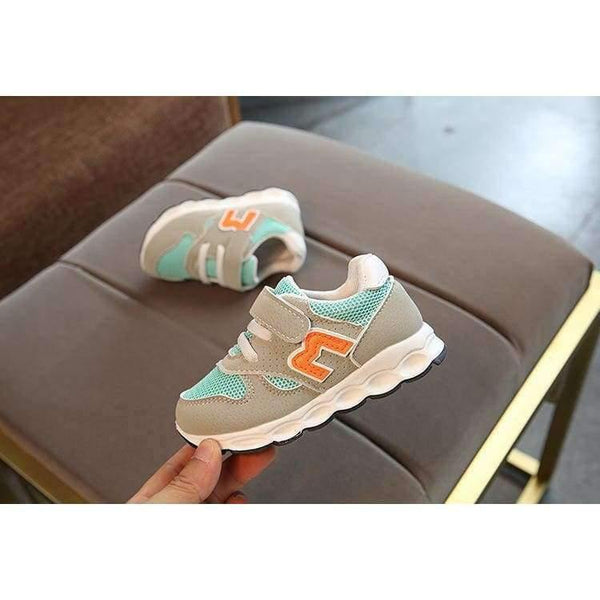 Planet Gates Hook^Loop fashion patch baby toddlers casual breathable light baby first walkers Cute solid light baby sneakers shoes