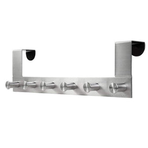 Planet Gates Hook Rack Hook Rail Coat Rack Bag Headphone Key Hanger with 6 Hooks Home Storage Organization Kitchen Bedroom Bathroom