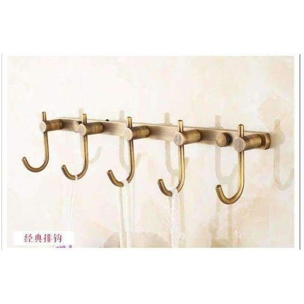Planet Gates hooks 1 Antique Carved Bathroom Hardware Sets Solid Brass European Bathroom Accessories Set Brushed Bathroom Products (shelf/towel Rack)