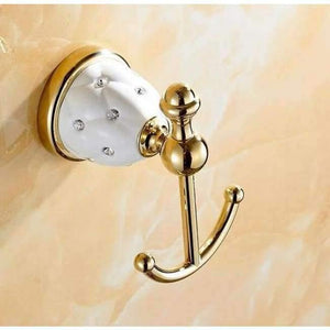 Planet Gates hooks Bathroom Accessories Sets Crystal Brass Gold Bathroom Hardware Sets Wall Mounted Bathroom Products