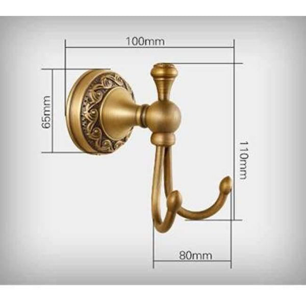 Planet Gates hooks European Bronze Brushed Bathroom Accessories Solid Brass Carved Bathroom Product Antique Brass Carved Bathroom Hardware Sets