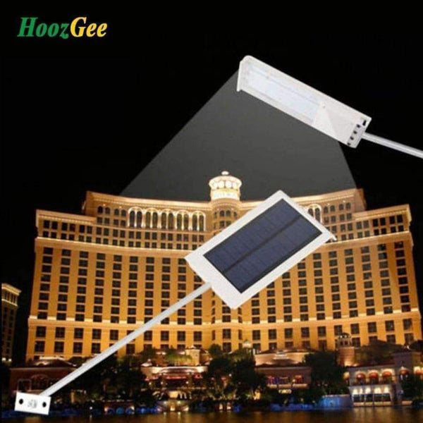 Planet Gates HoozGee Outdoor Wall Lamp Solar Street Light PIR Motion Sensor Lighting 450LM 36 LED Security Pathway Lights with Stick