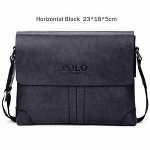 Planet Gates Horizontal Black / China Unique Thread Design Mens Frosted PU Leather Messenger Bag Small Leisure Mens Bag Promotional Men Shoulder Bag New