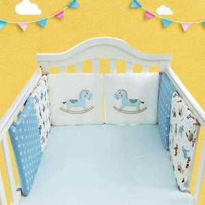 Planet Gates Horse 6Pcs/Lot Baby Bed Protector Crib Bumper Pads Baby Bed Bumper in the Crib Cot Bumper Safety Cotton Blend Baby Bedding Set Rail