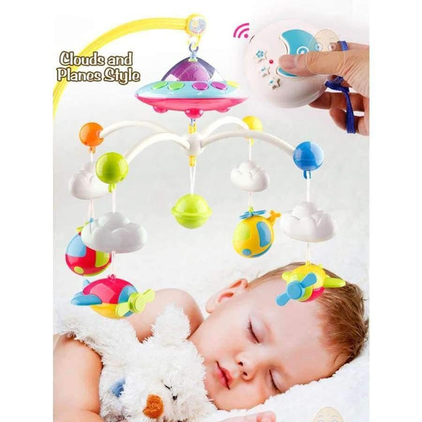 Planet Gates Horse With Remote / China Baby Toys 0-12 Months Crib Mobile Musical Bed Bell With Animal Rattles Projection Cartoon Early Learning Kids Toy