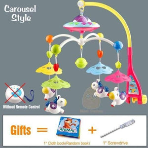 Planet Gates Horse Without Remote / China Baby Toys 0-12 Months Crib Mobile Musical Bed Bell With Animal Rattles Projection Cartoon Early Learning Kids Toy