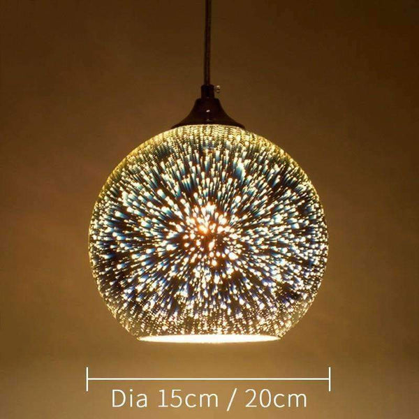 Planet Gates Horsten Novelty Glass Ball Pendant Lights Modern Suspended Luminaire Christmas Ball Design Lamp 3D Colorful Pendant Lighting