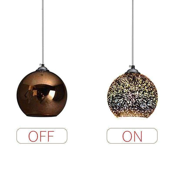 Planet Gates Horsten Novelty Glass Ball Pendant Lights Modern Suspended Luminaire Christmas Ball Design Lamp 3D Colorful Pendant Lighting