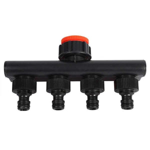 Planet Gates Hose Pipe Splitter Plastic Drip Irrigation Watering Connector Agricultural 4 Way Tap Connectors Garden Supplies