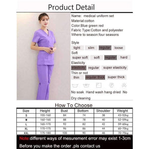Planet Gates Hospital nurse uniform hot selling scurbs medical uniforms ,new style V-neck medical scurbs with Blue florals top + pant
