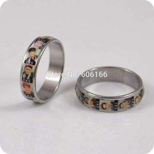 Planet Gates HOT 36x EXO Band member Korean S.M.Entertainment Company Stainless Steel Finger Ring Fashion Jewelry Wholesale