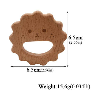 Planet Gates Hot Baby Teether Wooden Animal Pacifier Pendant Leaves Beech Squirrel Rodent Baby Gym Accessories Tooth Pendant Nursing Toy Gift