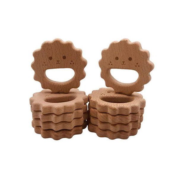 Planet Gates Hot Baby Teether Wooden Animal Pacifier Pendant Leaves Beech Squirrel Rodent Baby Gym Accessories Tooth Pendant Nursing Toy Gift
