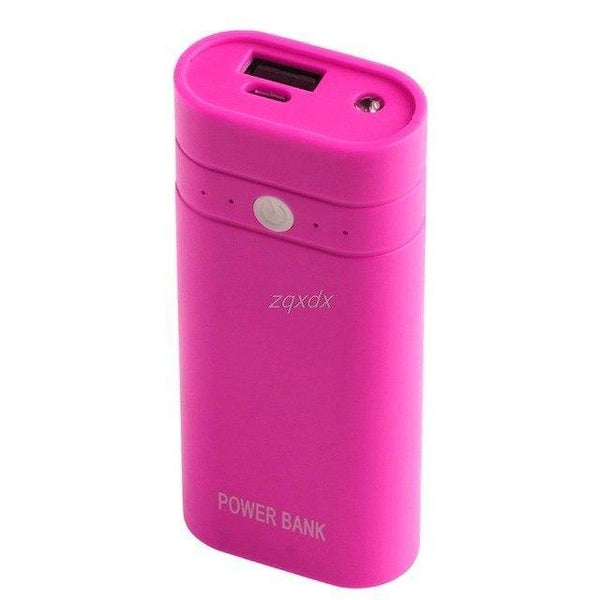 Planet Gates Hot Pink 2x18650 Battery Charger 5V USB Mobile Power Bank Case Kit DIY Box Phone Case Z17 Drop ship
