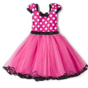 Planet Gates Hot Pink / 3T Fancy 1 Year Birthday Party Dress For Halloween Cosplay Minnie Mouse Dress Up Kid Costume Baby Girls Clothing For Kids 2 6T Wear